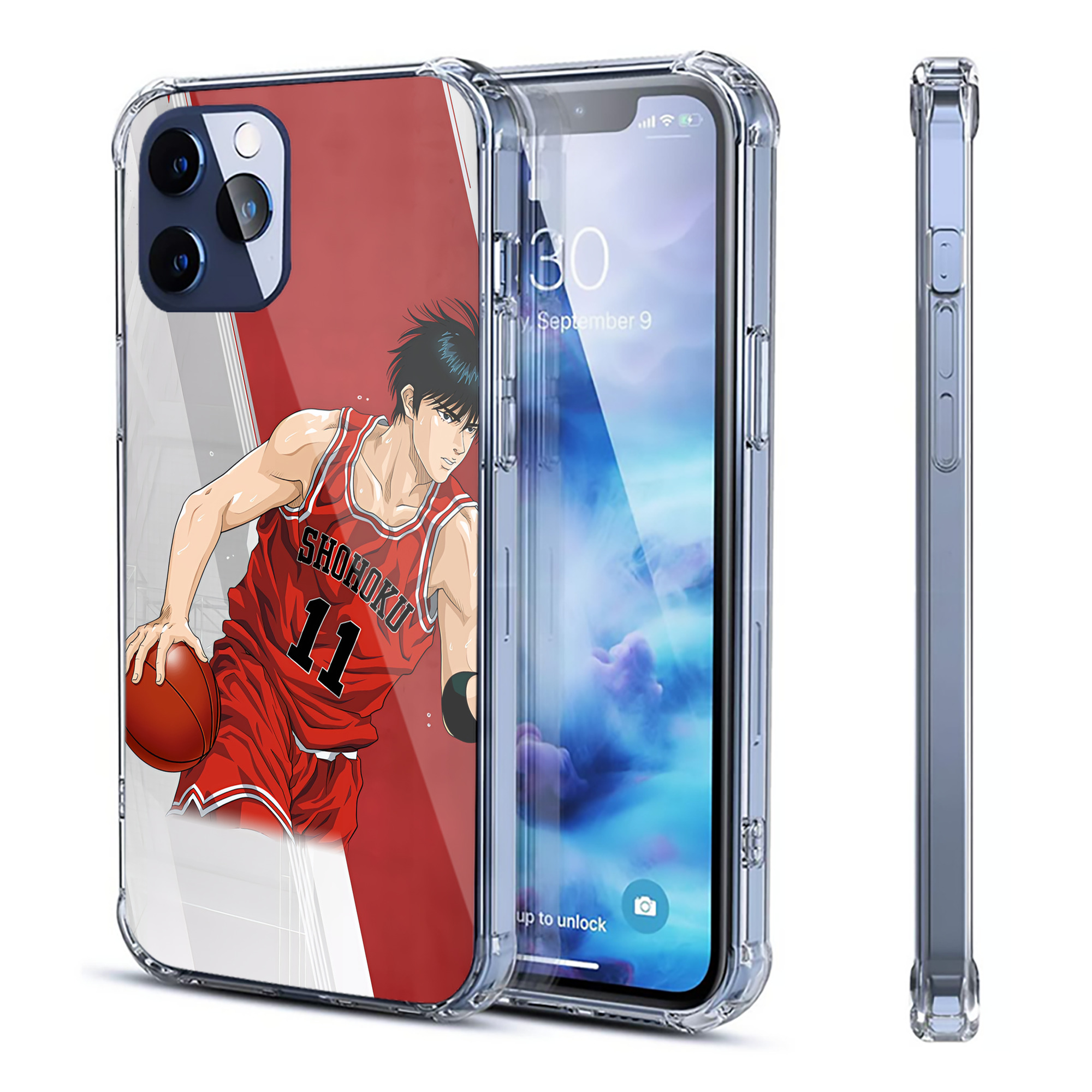 （画像用） SLAM DUNK／スラムダンク 【iPhone 12シリーズ対応】透明スマホケース（クリアソフトケース）